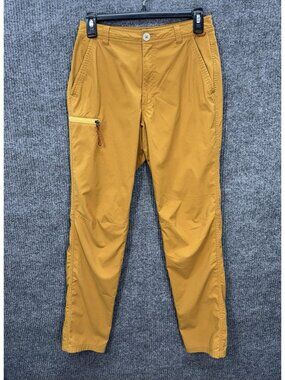REI Co-op Trailmade Pants Men’s 28x32 Mustard Yellow Stretch Nylon Hiking Cargo